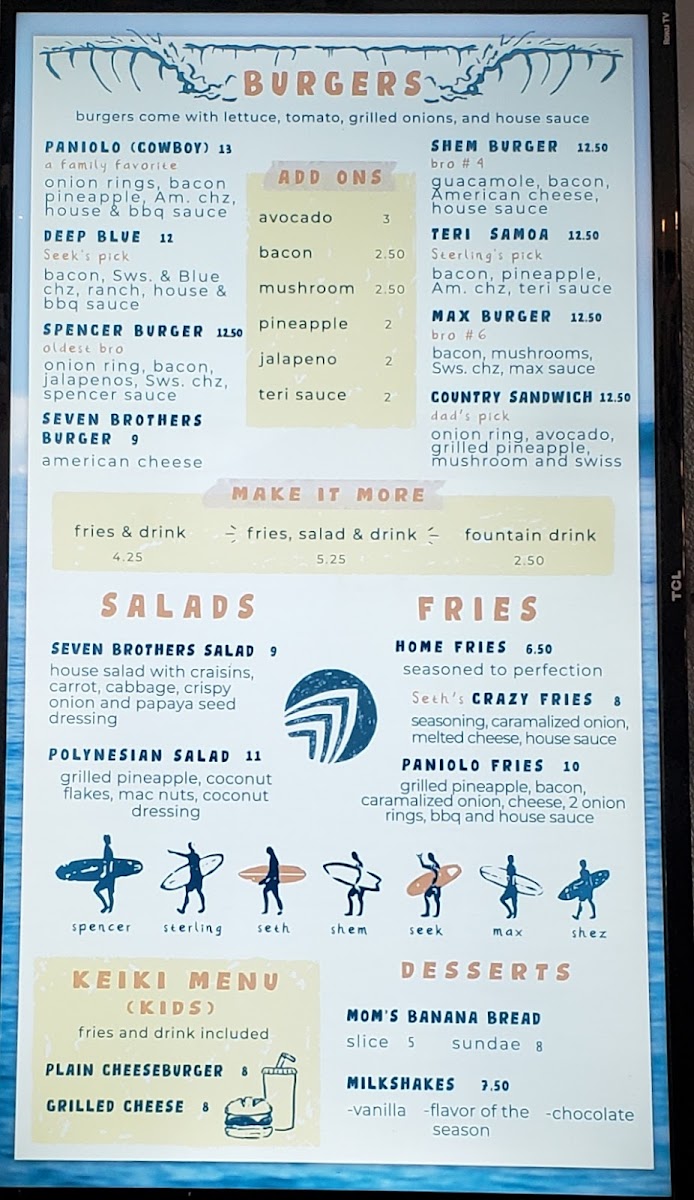 Seven Brothers - Laie Menu - Image 4